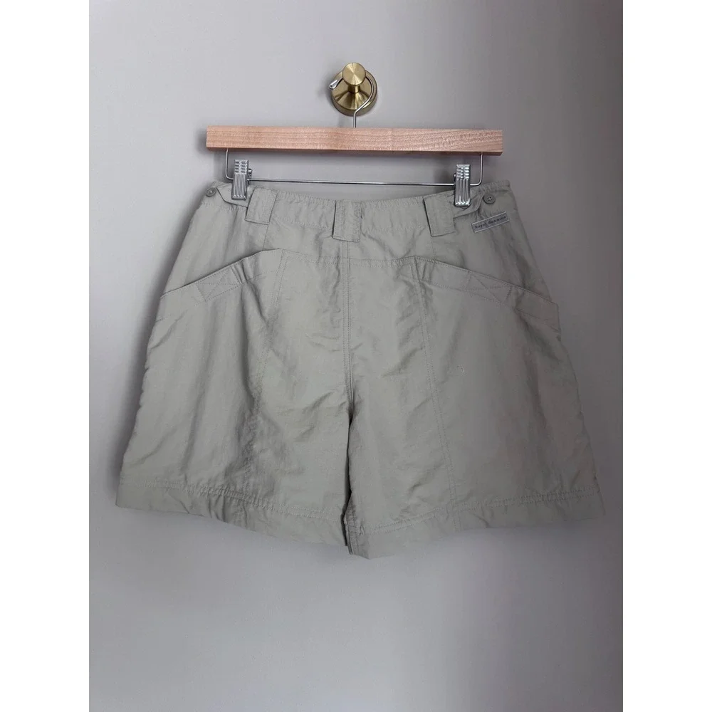 NWT Royal Robbins Womens Supplex Nylon Hiking Shorts Khaki Tan Safari Gorpcore
